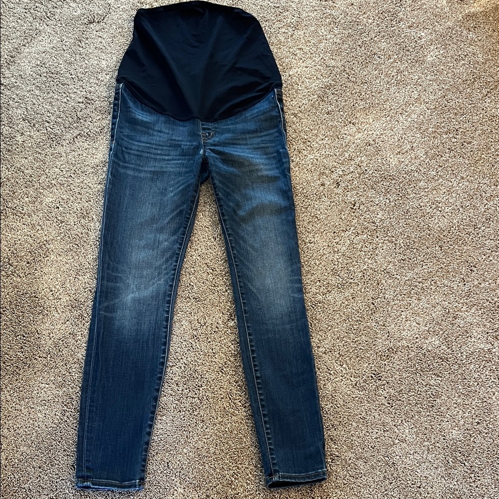 Madewell maternity jeans, skinny fit